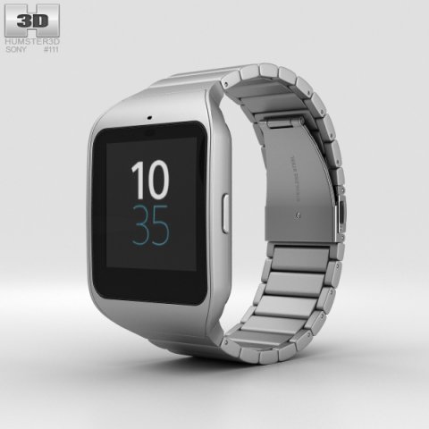 Sony SmartWatch 3 SWR50 Steel 3D Model