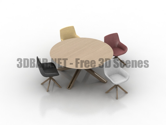 Annibale Colombo Lorenzo Table 3D Collection