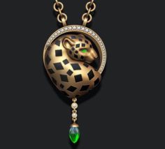 Jewelery panthere pendant 3D Model
