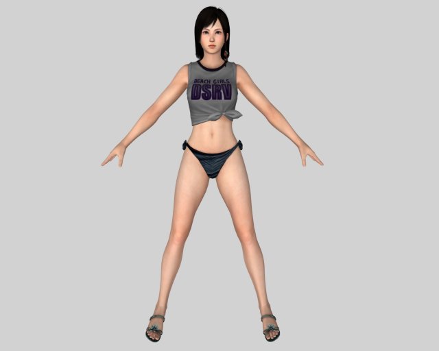 Sexy Bikini Girl 04 3D Model