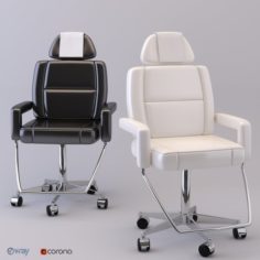 Care chair or barber chair 3D Model
