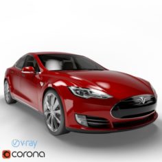 Tesla Model S 6 Colors 3D Model