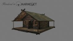 Wooden house model 3D Model