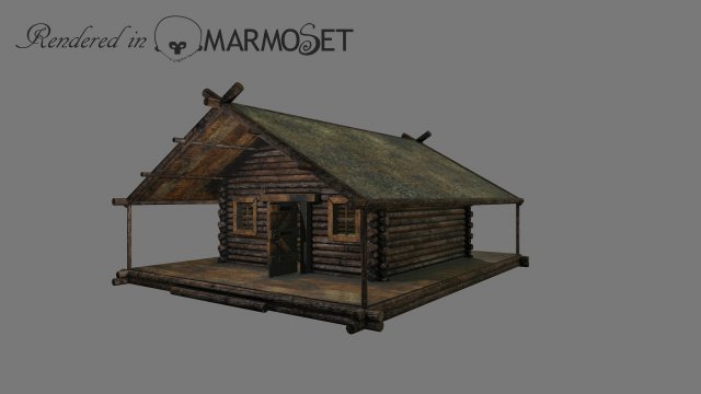 Wooden house model 3D Model