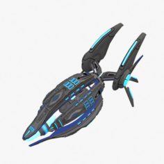 Spaceship VR 3D Model