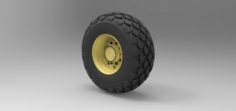 Wheel from Roller-compactor 3D Model