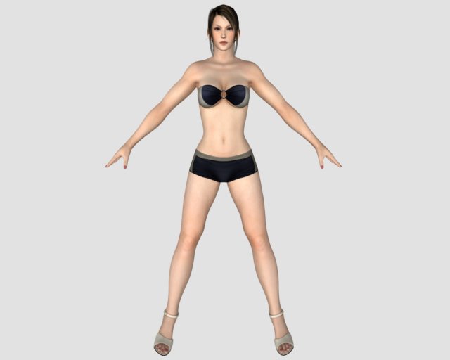Sexy Bikini Girl 10 3D Model