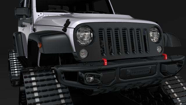 Jeep Wrangler Crawler Rubicon Recon JK 2017 3D Model