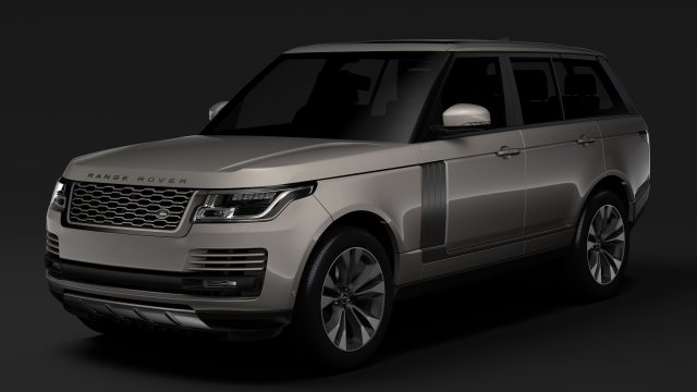 Range Rover Supercharged L405 2018 3D Model