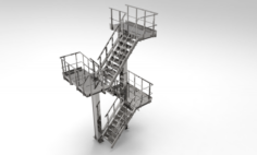 Stair two ways 3D Model