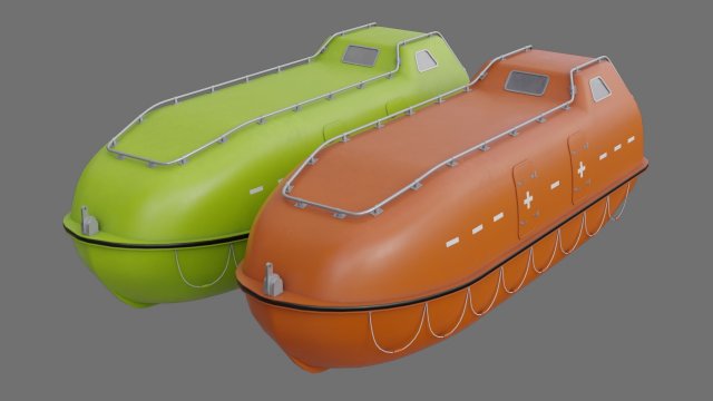 Lifeboat 1A 3D Model