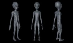 Realistic Alien 1 3D Model