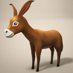 Cartoon donkey 3D Model