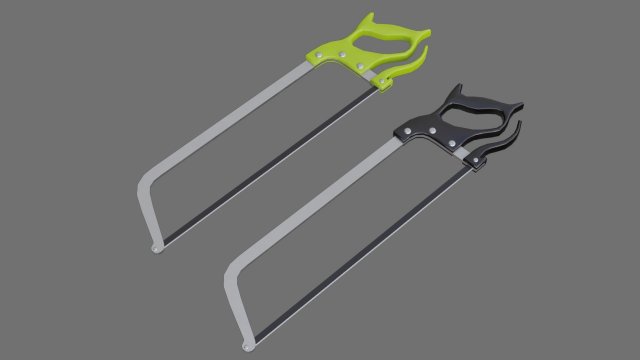 Butcher Hand Saw 1A 3D Model