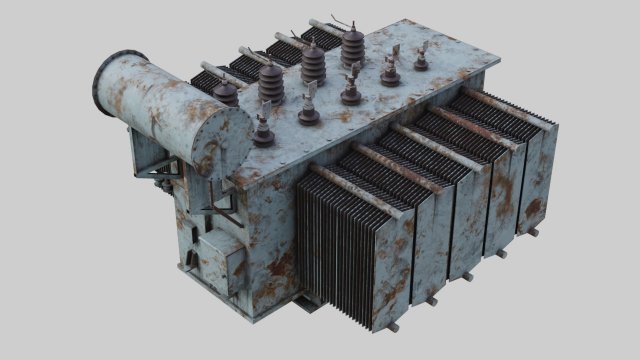 Electrical Transformer 2B 3D Model