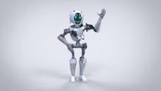 Robot cartoon character 3D Model