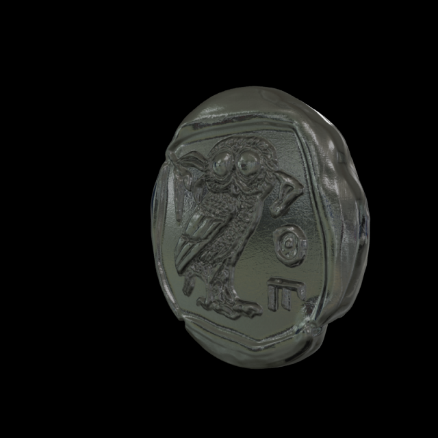 Athena coin 3D Model
