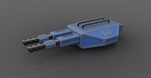 Futuristic gun 3D Model