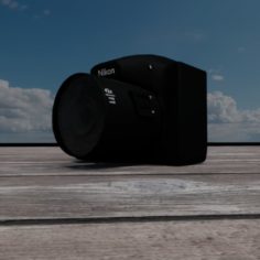 Nikon P510 camera  (2.79)						 Free 3D Model