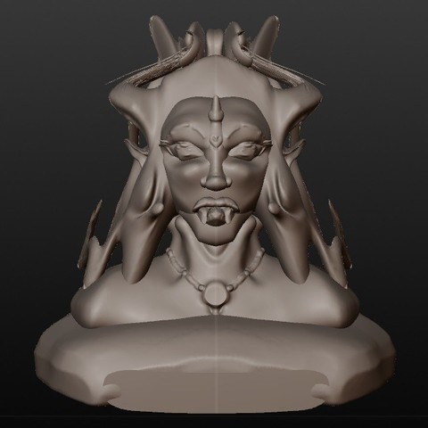 elven vampire (fantastic busts series) 3D Print Model