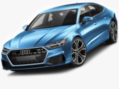 Audi A7 Sportback S-line 2018 3D Model