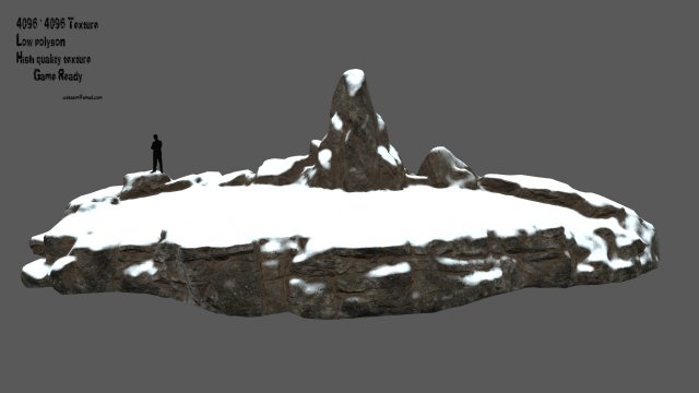 Snow terrain 3D Model