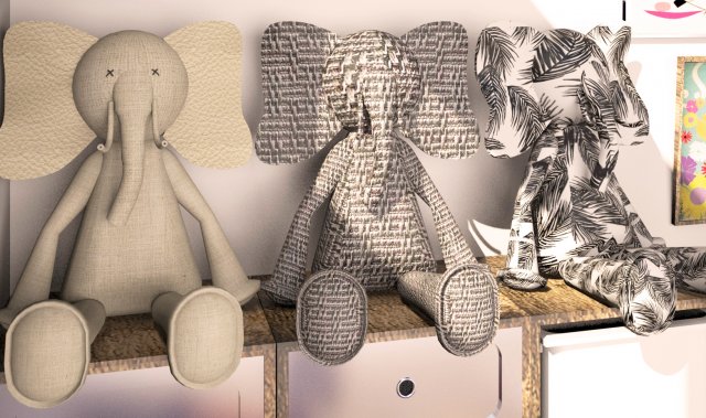 Elephant doll 3D Model