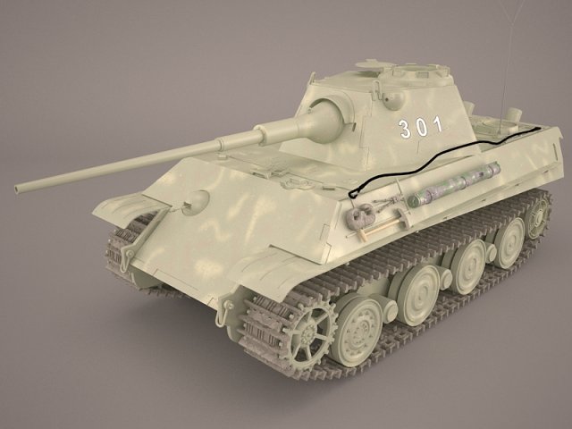 Panzer V 4 301 3D Model