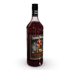 Captain Morgan Jamaica Rum 1L Bottle 3D Model