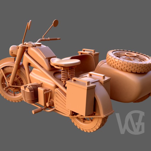 Zundapp KS 750						 Free 3D Model