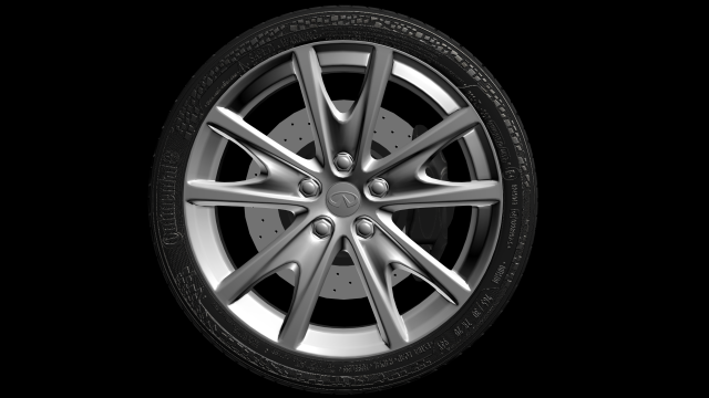 Infiniti G37 Wheel High Poly 3D Model