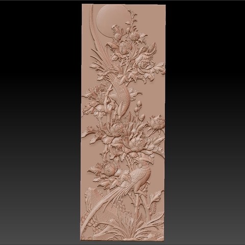 flowers and birds 3D Print Model