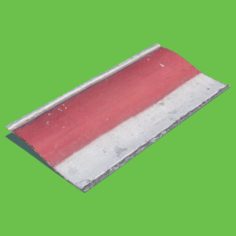 Smooth Red Curb 3D Model