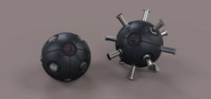Mini Bat bomb 3D Model
