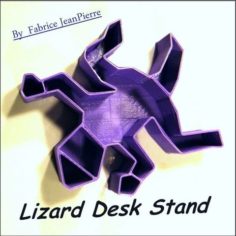 Lizard Desk Stand 3D Print Model