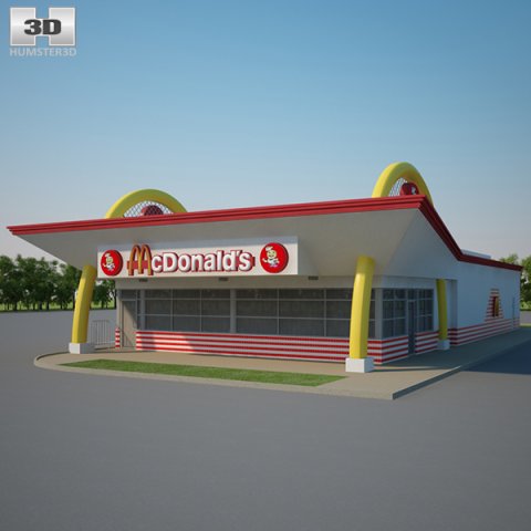 McDonalds Restaurant 04 3D Model