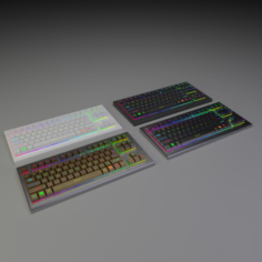 RGB Keyboard 3D Model