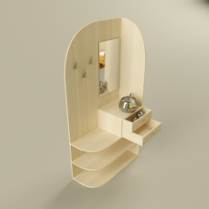 Corner cabinet in the hallway 3D Model