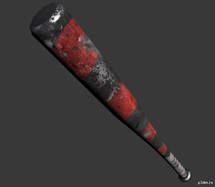 Harleys Baseball Bat 3D Model