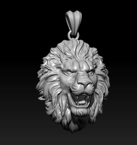 Lion pendant 3D Model