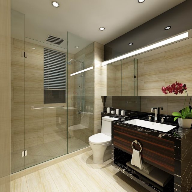 Bathroom design complete model 156 3D Model