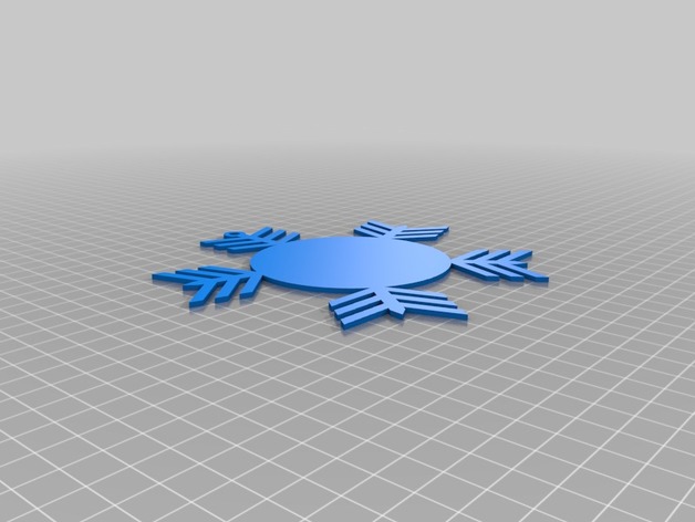 snow flake star 3D Print Model