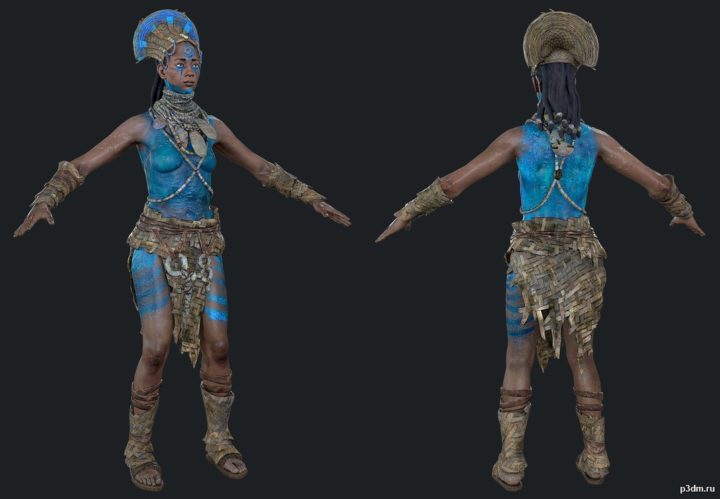 Izila Tribe Batari 3D Model