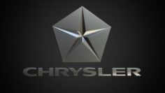 Chrysler company logo 3D Model