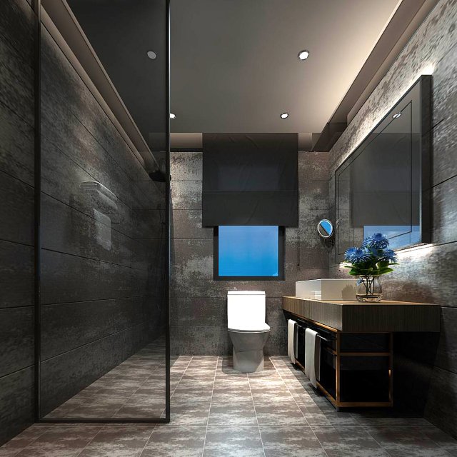 Bathroom design complete model 82 3D Model