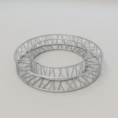 Square Circular Truss 52cm R100 3D Model