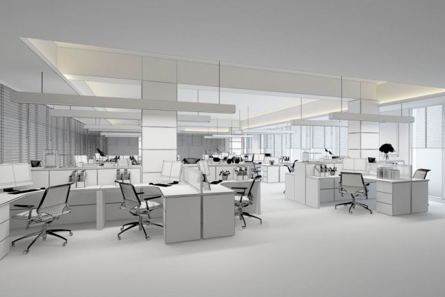 Office meeting room reception hall 59 3D Model