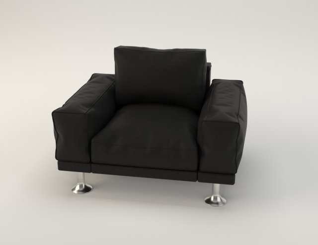 Modern Leather Chair 3D Model