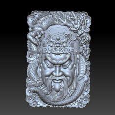 Guangong and dragon 3D Print Model