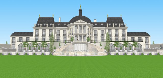 Big villa casa 3D Model